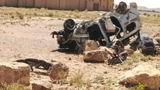 انقلاب سيارة أجرة يتسبب في فاجعة ووقع قتلى وجرحى عند مدخل أرفود