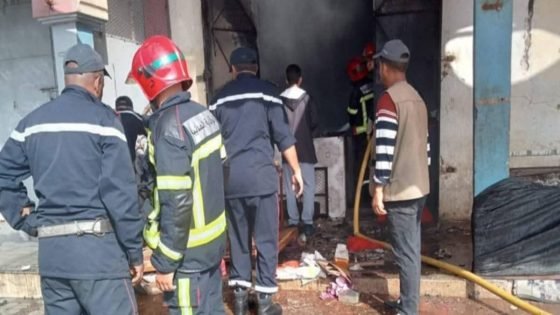اندلاع حريق في مصنع لإنتاج الشوكولاتة قرب البيضاء