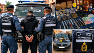 ضربة أمنية بالدروة.. توقيف مروج مخدرات مبحوث عنه بأكثر من 80 مذكرة بحث وحجز مخدرات وأسلحة بيضاء”.