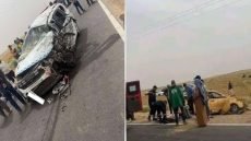 مقتل وإصابة أشخاص جراء تصادم مروع بين سيارتي أجرة قرب شيشاوة