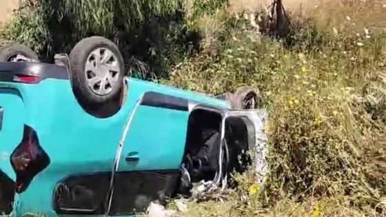 انقلاب سيارة أجرة يستنفر الدرك في محيط المحمدية