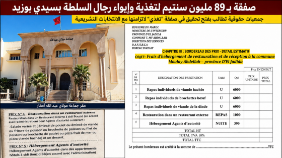 مطالب بالتحقيق في تخصص 89 مليون سنتيم لإقامة وإطعام رجال السلطة بسيدي بوزيد