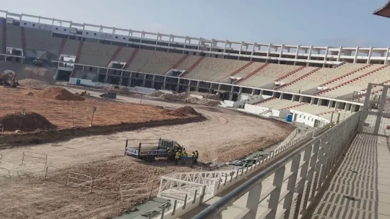 استمرار إعادة تأهيل ملعب أدرار بأكادير استعدادًا نهائيات كأس العالم 2030