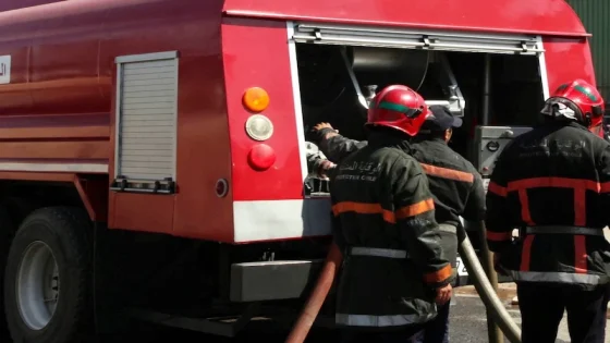 حريق يمتد إلى 3 معامل بالمنطقة الصناعية بالفحص أنجرة