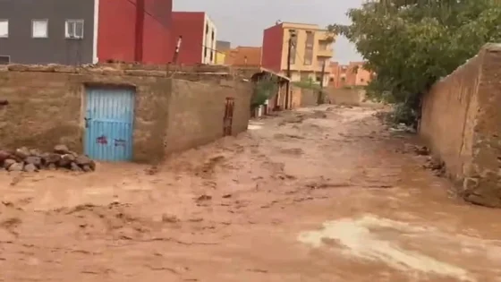 أمطار رعدية قوية تنعش مناطق إقليم تنغير