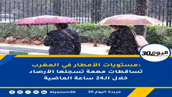مستويات الأمطار في المغرب: تساقطات مهمة تسجلها الأرصاد خلال الـ24 ساعة الماضية