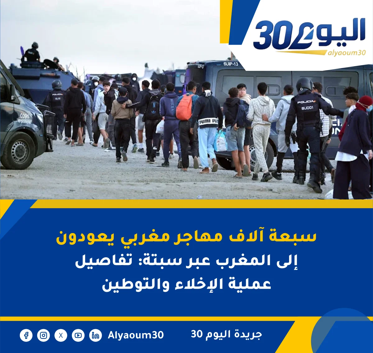سبعة آلاف مهاجر مغربي يعودون إلى المغرب عبر سبتة: تفاصيل عملية الإخلاء والتوطين