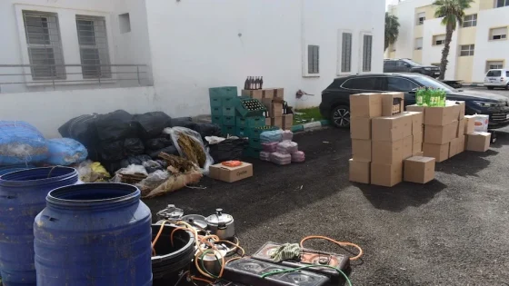 ضرب أمني قوي بسوق الأربعاء الغرب: حجز 1.5 كجم من الشيرا و1000 لتر من المسكرات